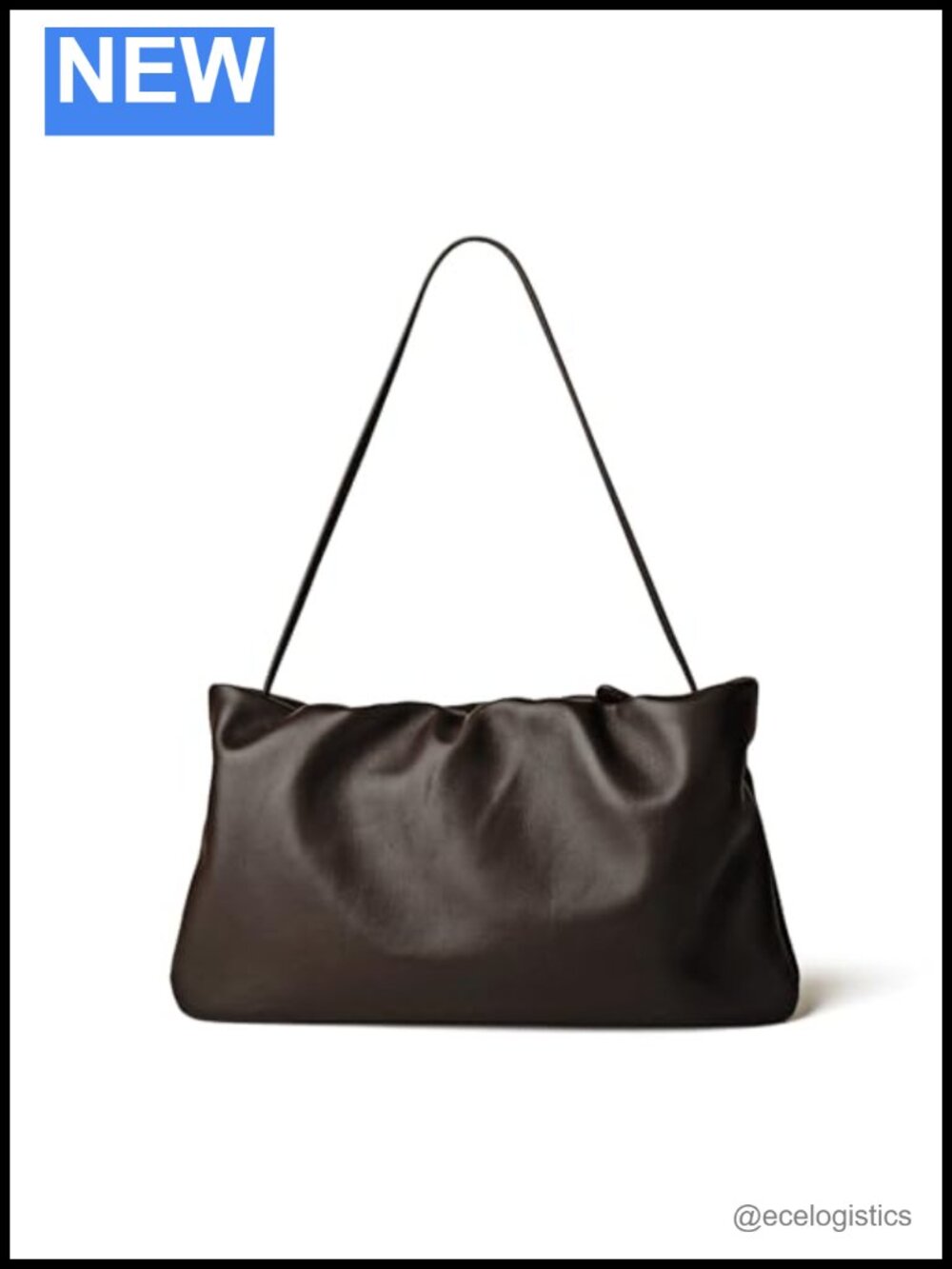 Sheepskin Leather Cloud Crossbody Bag Women's Soft Handmade Evening Shoulder